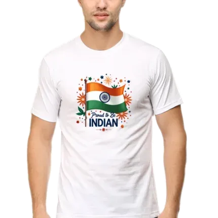 Indian Republic Day Round Neck T-Shirt | Patriotic & Stylish