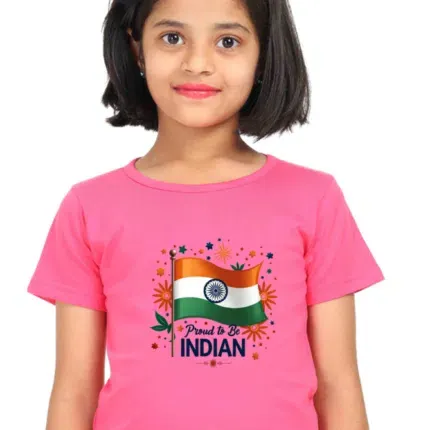 Girls Indian Republic Day T-Shirt