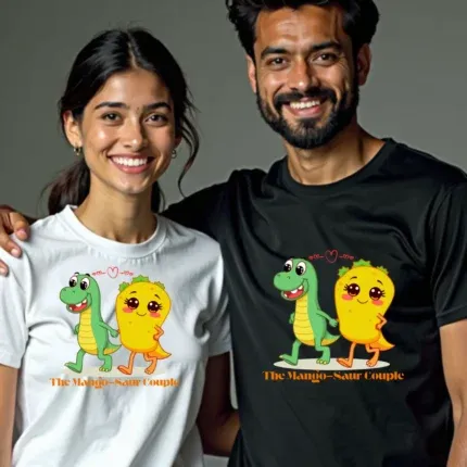 Mango-Saur Matching Couple T-Shirts