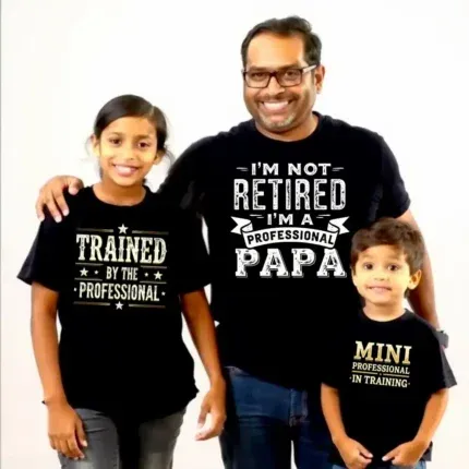 Matching Family T-Shirts Professional Papa-4