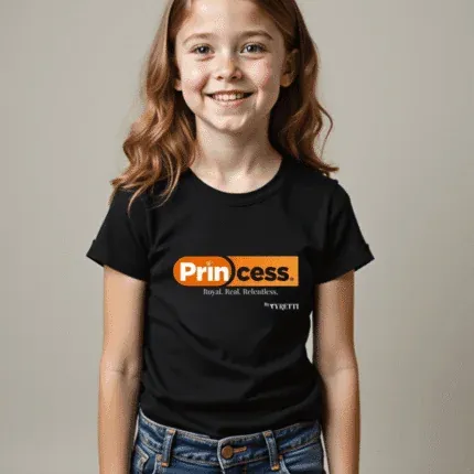 Princess by Vyretti Girls T-Shirt – Soft, Stylish & Comfortable (0–12M to 13Y)