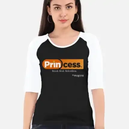 Princess by VYRETTI Womens Raglan T-Shirt